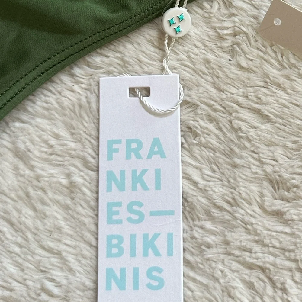 Frankies Bikinis Laura Satin Bottom NWT